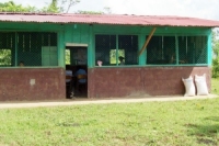 A newly built 2 room schoolhouse in the mountains of rural Nicaragua.