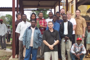 Our entire team of volunteers from USA and Guinea.
