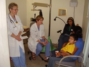 Preoperative screening by by Judy and Pat (CRNA's) in Honduras is an important part of any surgical teams mission.